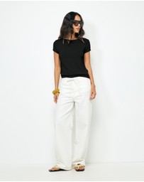 AERE - Lee Organic Cotton Knit Top