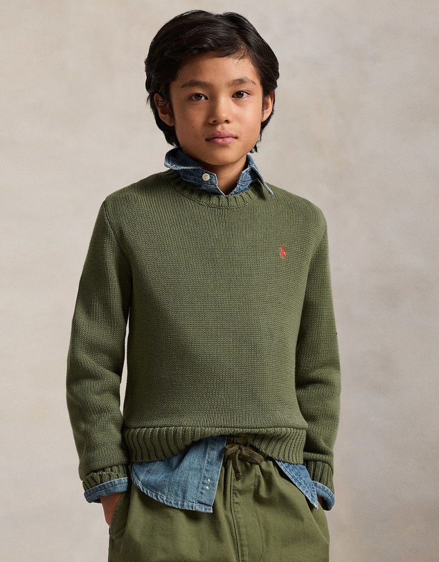 Polo Ralph Lauren - Cotton Crewneck Sweater - ICONIC EXCLUSIVE - Teens