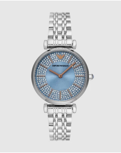 Emporio Armani - Silver Tone Analogue Watch