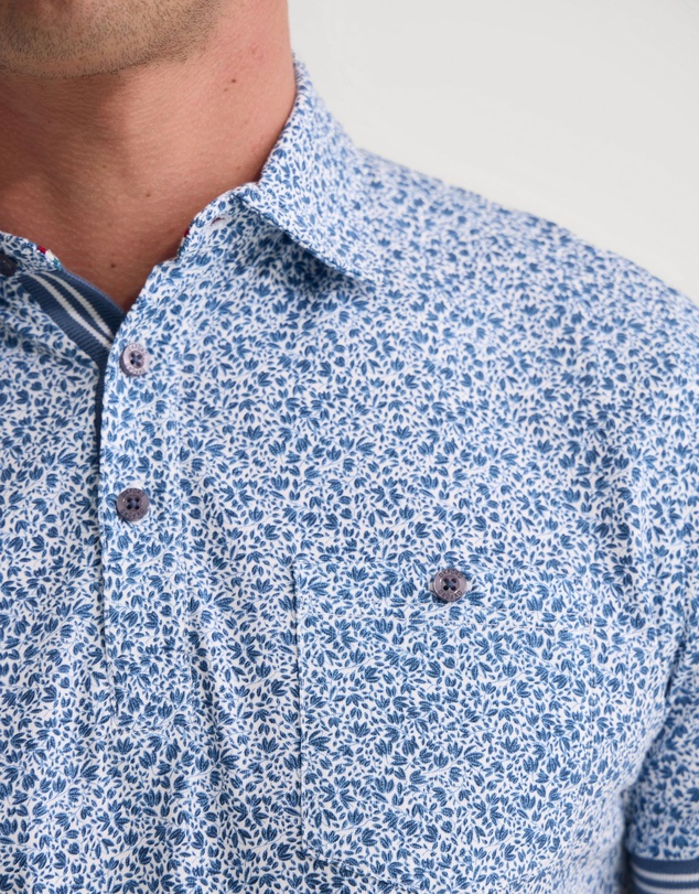 Oxford - Milo Printed Jersey Polo