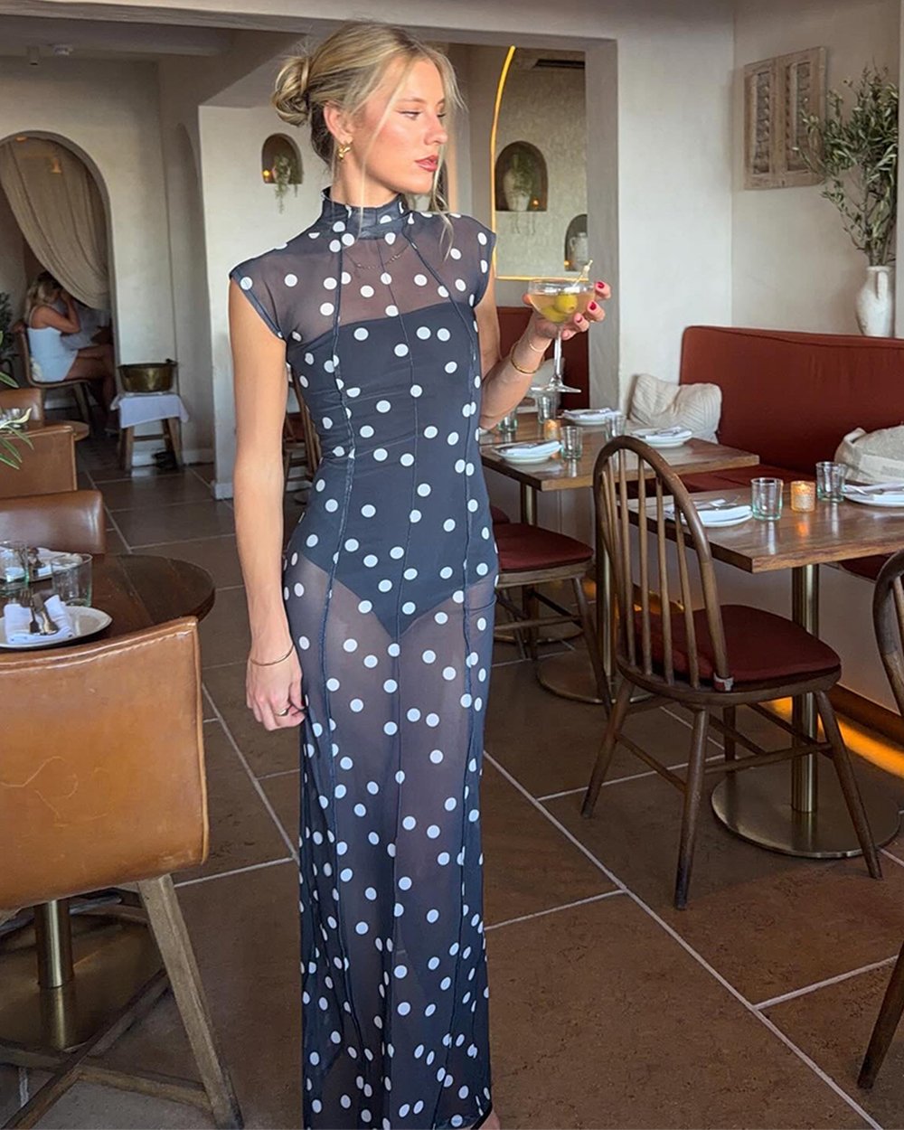 long sleeve beach dress maxi Long Sleeve Crochet Maxi Dress Available In Two Different Color Block –  Made4Walkin
