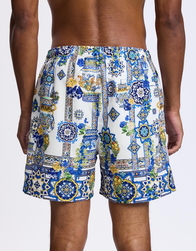 Camilla - Mid Length Boardshorts With Elastic Waist