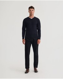 Oxford - Basic V-Neck Pure Wool Pullover