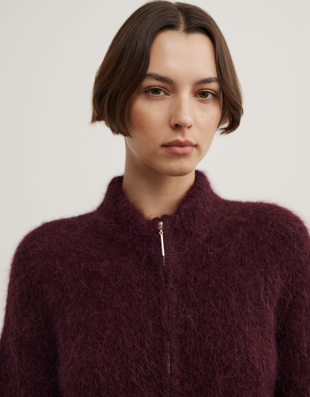 Witchery - Fluffy Funnel Bomber Jacket