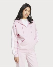 adidas Sportswear - Essentials 3-Stripes Full-Zip Fleece Hoodie Womens
