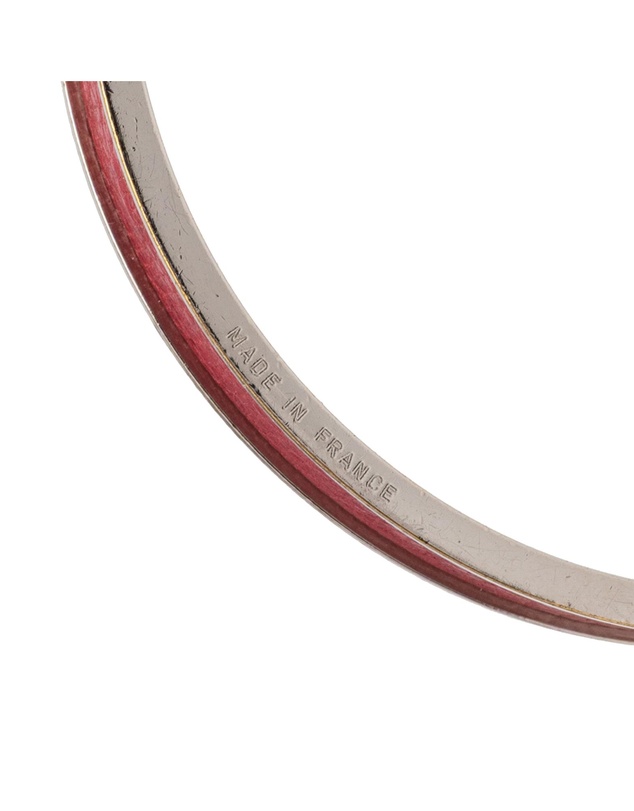 Pre-Loved by Azura Reborn - Pre-Loved Leather Kelly H Cadena Lock Bangle Bracelet