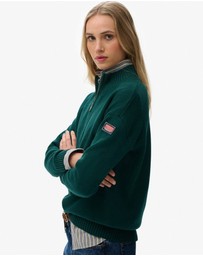Superdry - Slouchy Knitted Half Zip