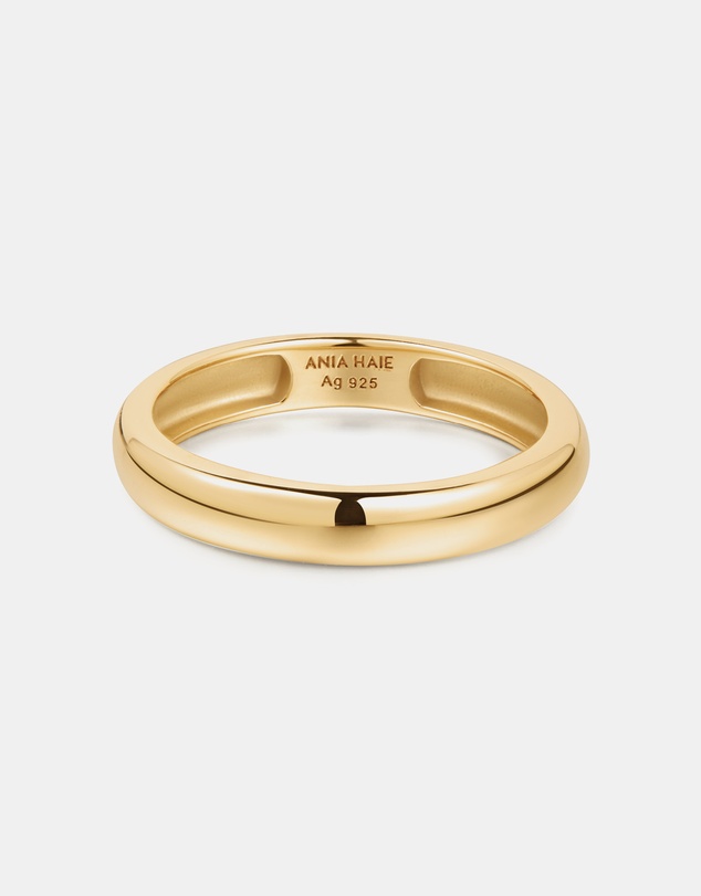 Ania Haie - Gold Curve Dome Band