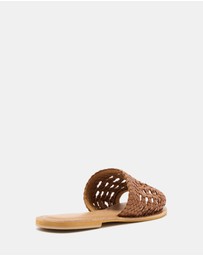Just Because - Kannada Leather Flat Sandals