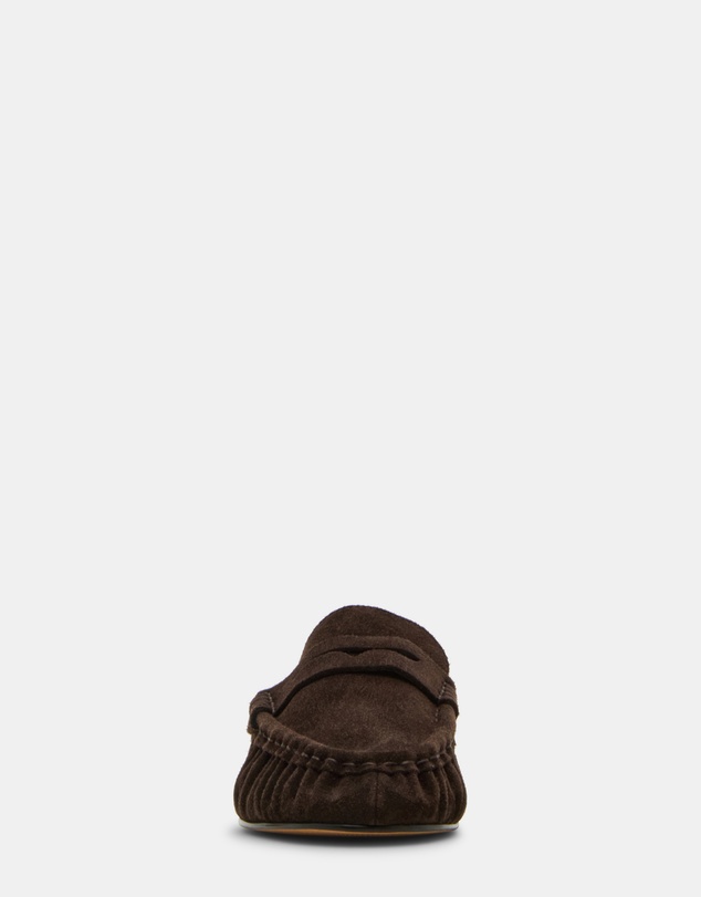 Steve Madden - Rafe Chocolate Brown Suede Loafers