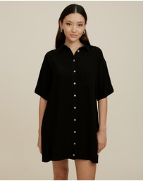 The Fated - Finesse Relaxed Shirt Dress