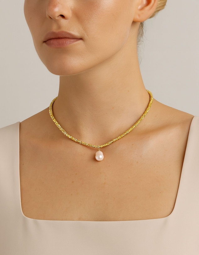Izoa - Odette Drop Pearl Necklace