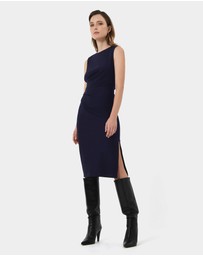 Forcast - Faith Side Pleated Midi Dress