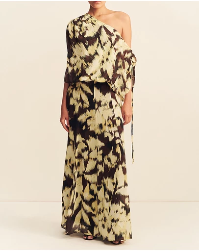 Shona Joy - Benny Off Shoulder Blouson Maxi Dress