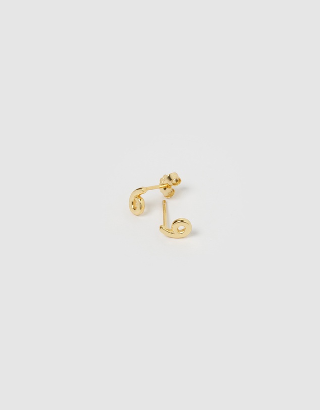 Izoa - Number 6 Stud Earrings