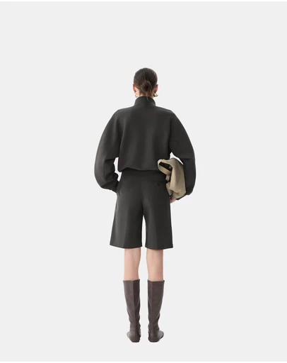 JNBY - JNBY LOOSE STAND UP COLLAR PULLOVER HOODIE