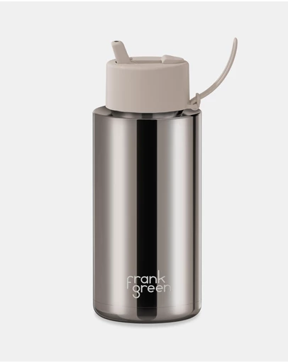 Frank Green - 34oz Ceramic Reusable Bottle with Flip Straw Lid