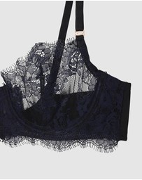 Skarlett Blue - Entice Wired Sheer Lace Balconette Bra