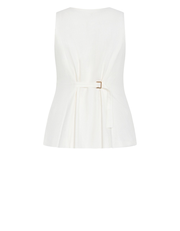 City Chic - Devienne Linen Vest