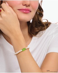 THOMAS SABO - Pearl bracelet with Green HARIBO Goldbear
