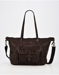 Cobb & Co - Rochester Washed Leather Weekender Bag