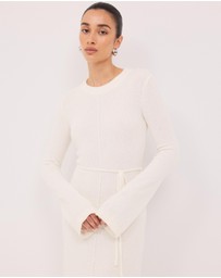 Calli - Iris Long Sleeve Knitted Maxi Dress