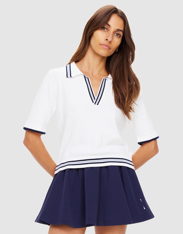 The Upside - Archie Collared Knit Polo
