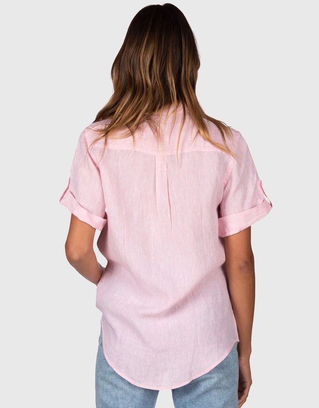CAMIXA - FEBE Short Sleeve Linen shirt