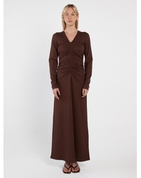 Sass - Abia Gathered Front Jersey Dress