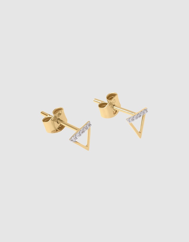Luna Rae - Solid Gold - Water Element Diamond Studs