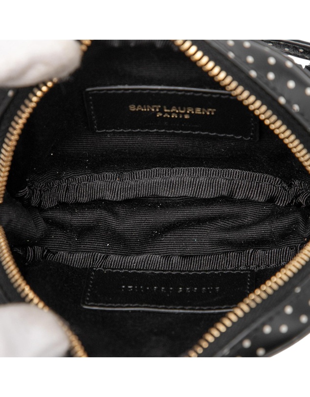 Pre-Loved by Azura Reborn - Pre-Loved Baby Quilted Chevron Calfskin Monogram Polka Dot Lou Camera Bag