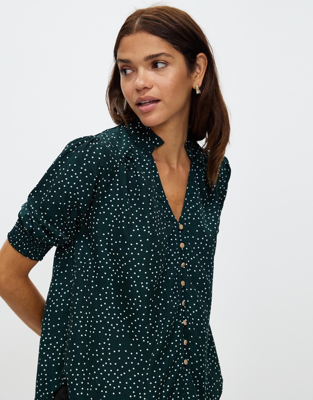 Atmos&Here - Brodie Puff Sleeve Blouse