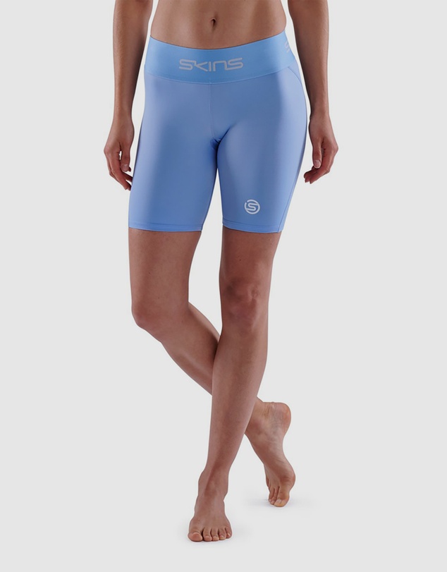 SKINS - SKINS Compression Women's Series-1 Activewear Half Tight Sky Blue