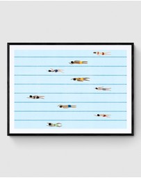 Inka Arthouse - Pool Swimmers Art Print
