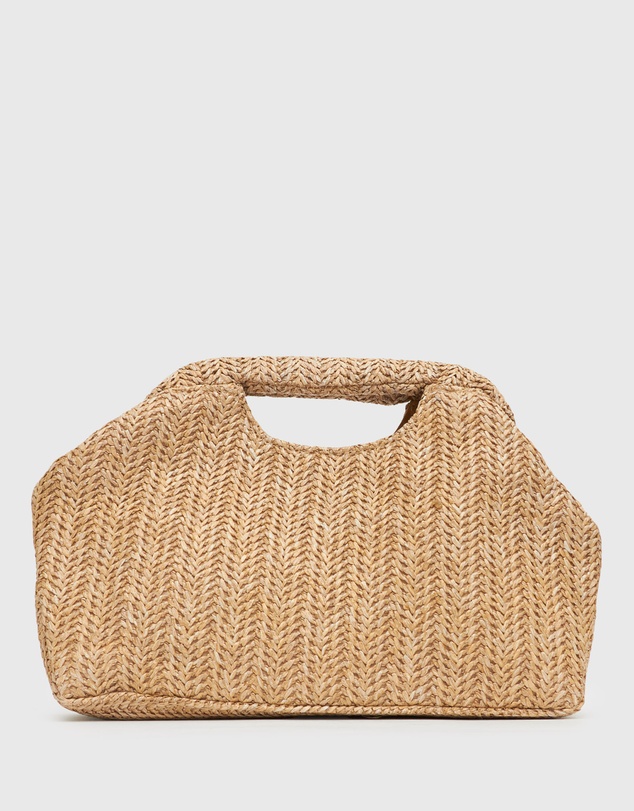 Betts - Holiday Raffia Handheld Clutch Bag