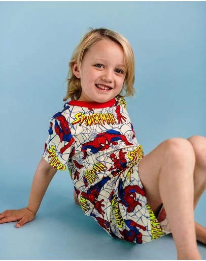 Rock Your Kid - Spider-Man Short Pyjama Set - ICONIC EXCLUSIVE - Kids