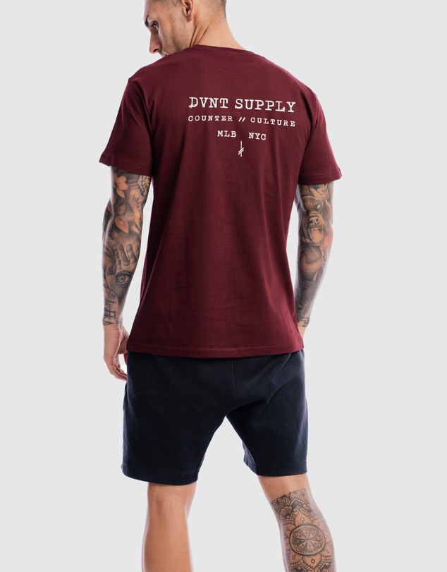 DVNT - Revolution Tee - Oxblood