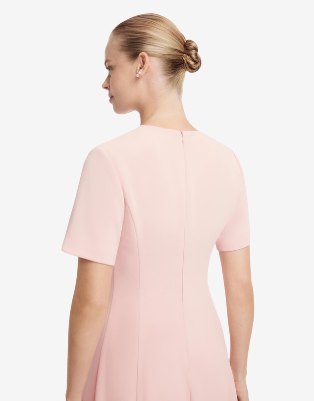 LEO LIN - Caroline Applique Short Sleeve Midi Dress
