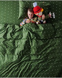 Kip&Co - Polkadot Cactus Organic Cotton Fitted Sheet - Babies