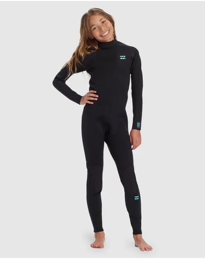 Billabong Kids - Girls 8 to 16 3/2mm Foil Back Zip Wetsuit
