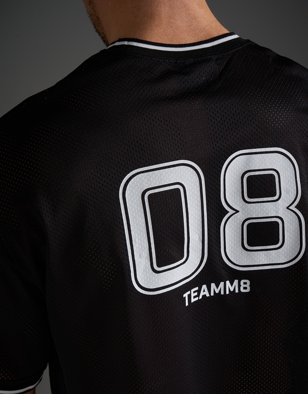 TEAMM8 - S.S.C. Fraternity Drop Sleeve Crop Tee