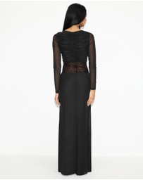 Dazie - Cassandra Long Sleeve Lace Maxi Dress