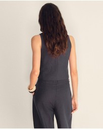 M.N.G - Bali Linen-Blend Suit Waistcoat