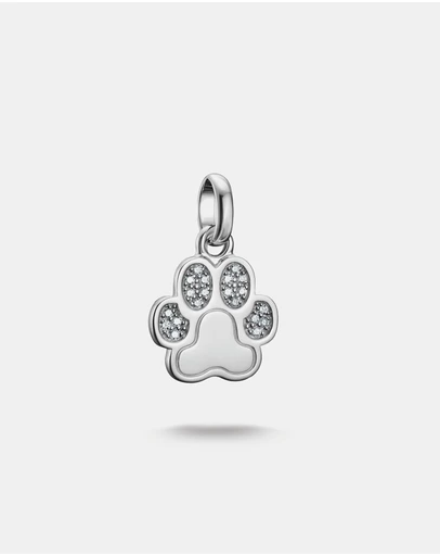 THOMAS SABO - THOMAS SABO Connect Charm paw with stones silver