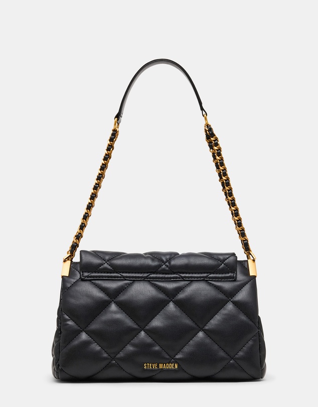 Steve Madden - BColette Black/Gold Shoulder Bag