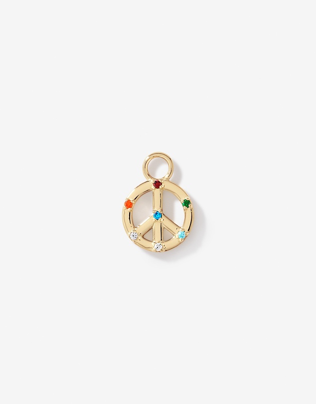 Michael Hill - Peace Earring Charm in 18Kt Vermeil with Cubic Zirconia