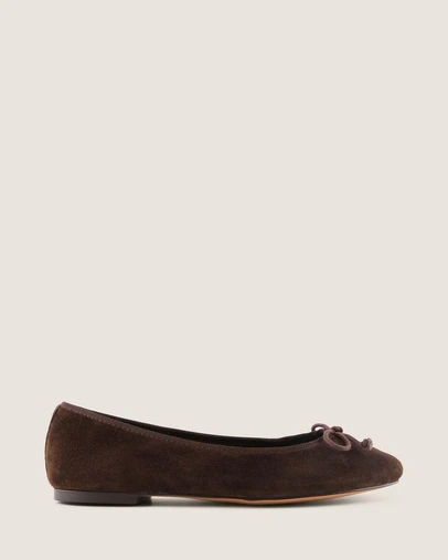 Shelly Shen - Poet Ballet Flats Brown Suede
