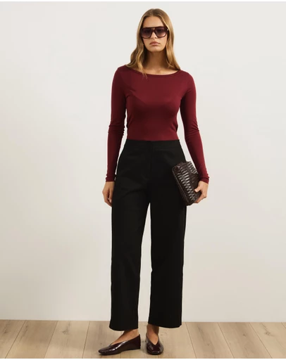 Atmos&Here - Elena Barrel Leg Pants