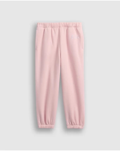 GAP - Fleece Logo Relaxed Joggers - Babies-Kids