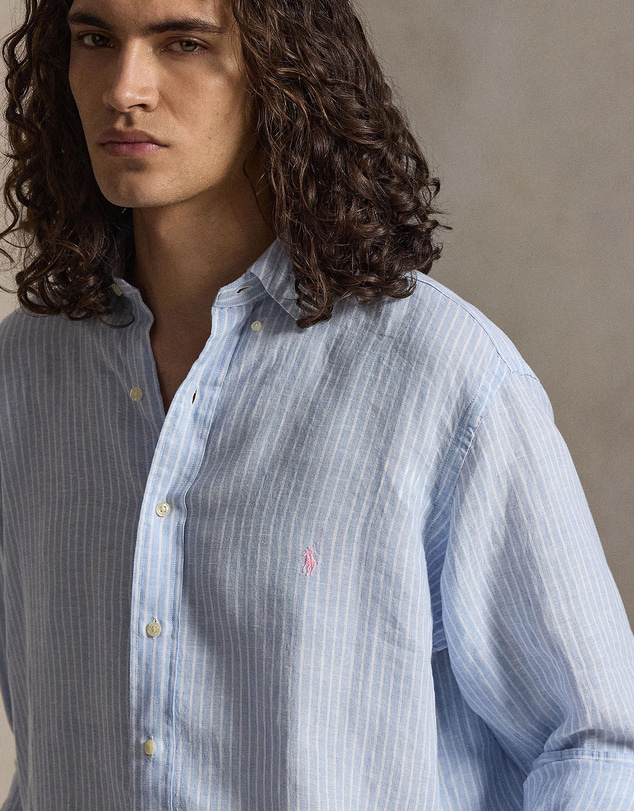 Polo Ralph Lauren - Big & Tall - Striped Linen Shirt